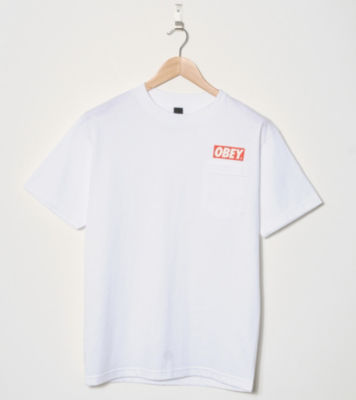 Bar Logo Pocket T-Shirt White/Red