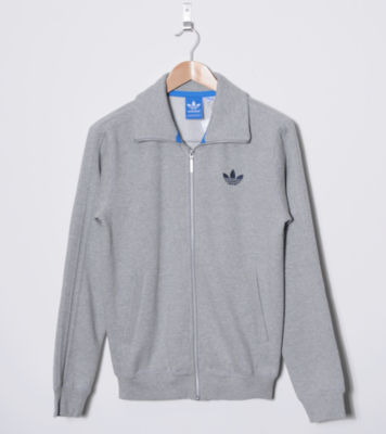 Beckenbauer Sport Fleece Track Top Grey Marl