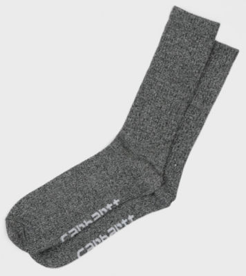Basic Socks Grey Heather/White
