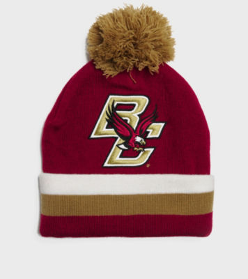 Mitchell & Ness Boston College NCAA Stripe Bobble Hat