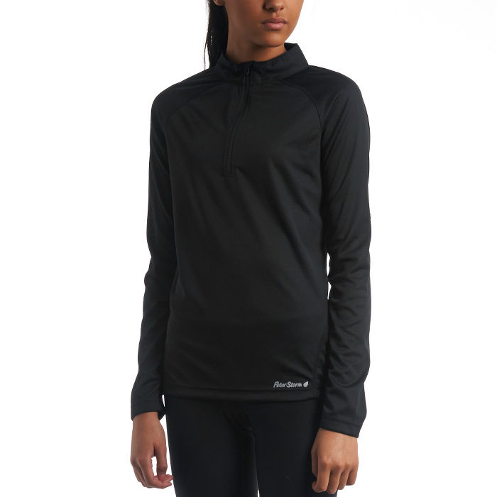 Womens Tech Long Sleeve Zip T-Shirt