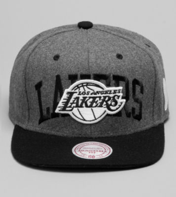 Wool Los Angleles Lakers NBA Snapback Charcoal/Black