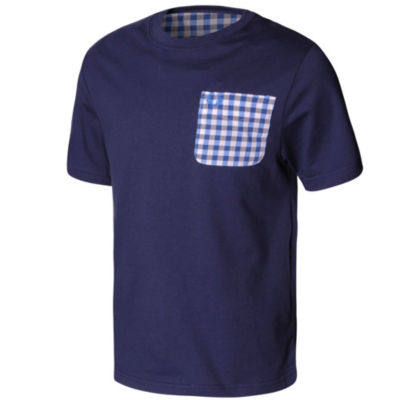 Fred Perry Gingham Pocket T-Shirt Junior