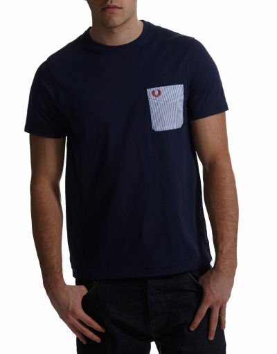 Fred Perry Seersucker Pocket T-Shirt