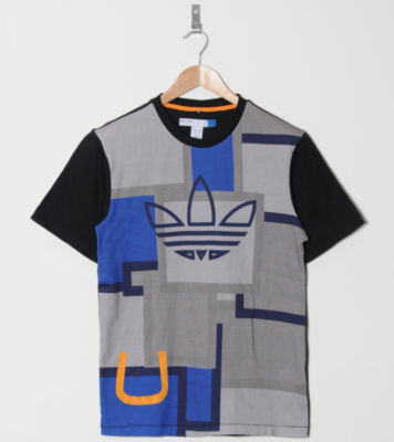 adidas Originals Blue Trefoil Patchwork T-Shirt