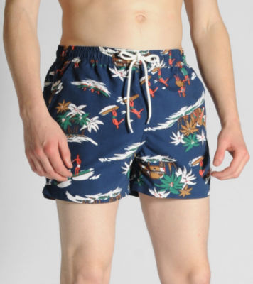 Franklin & Marshall Swim Short Maui Print