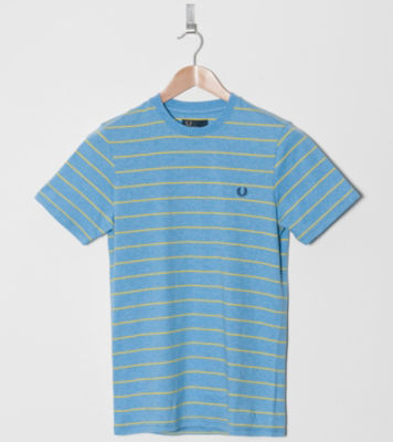 Fine Stripe T-Shirt Utility Blue/Lemon
