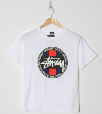 Stripe Dot T-Shirt White