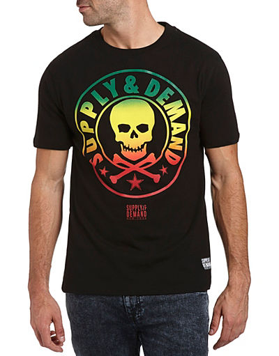Supply and Demand Skull Badge T-Shirt
