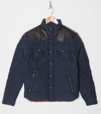 Stapleton Jacket Navy/Dark Brown