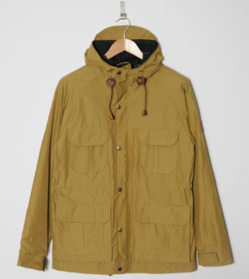 Kasson Hooded Jacket Tan/Green/Navy