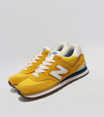 574 70s - size? Exclusive Yellow/White, Blue