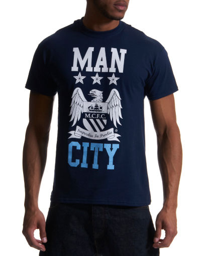 Official Team Manchester City F.C Block T-Shirt