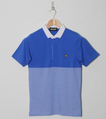 Lyle & Scott Panel Stripe Polo Shirt