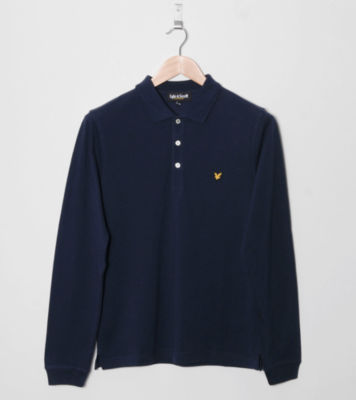Lyle & Scott Pique Long Sleeved Polo Shirt