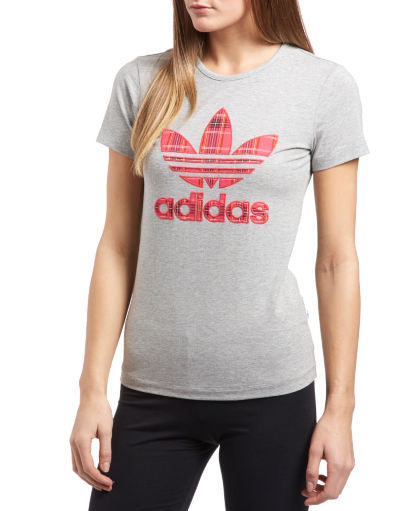 adidas Originals Slim Tartan T-Shirt