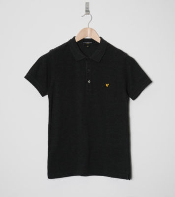Cotton Pique Polo Shirt Charcoal