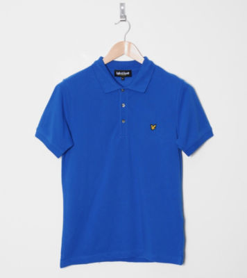 Cotton Pique Polo Shirt Captain Blue