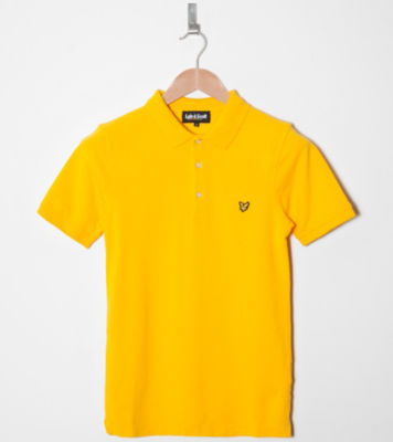 Cotton Pique Polo Shirt Sun Yellow