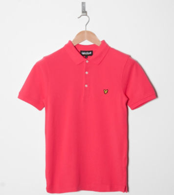 Cotton Pique Polo Shirt Pink