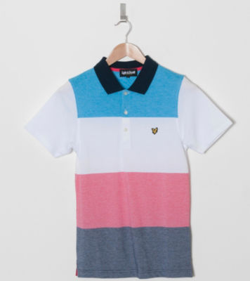 Lyle & Scott Multi Stripe Pique Polo Shirt
