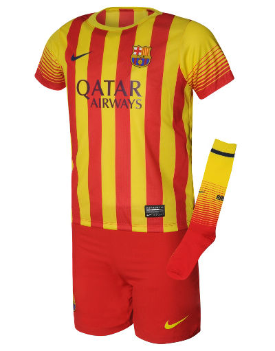 barcelona away kit kids