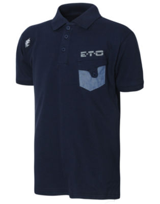 Eto Chambray Pocket Polo Shirt Junior