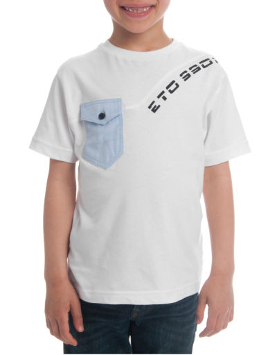 Eto Chambray Pocket T-Shirt Childrens
