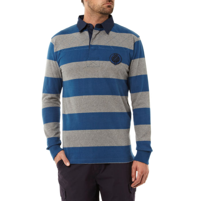 PETER STORM Mens Stripe Rugby Shirt