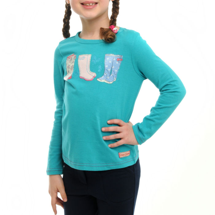 PETER STORM Girls Wellie Long Sleeve T-Shirt