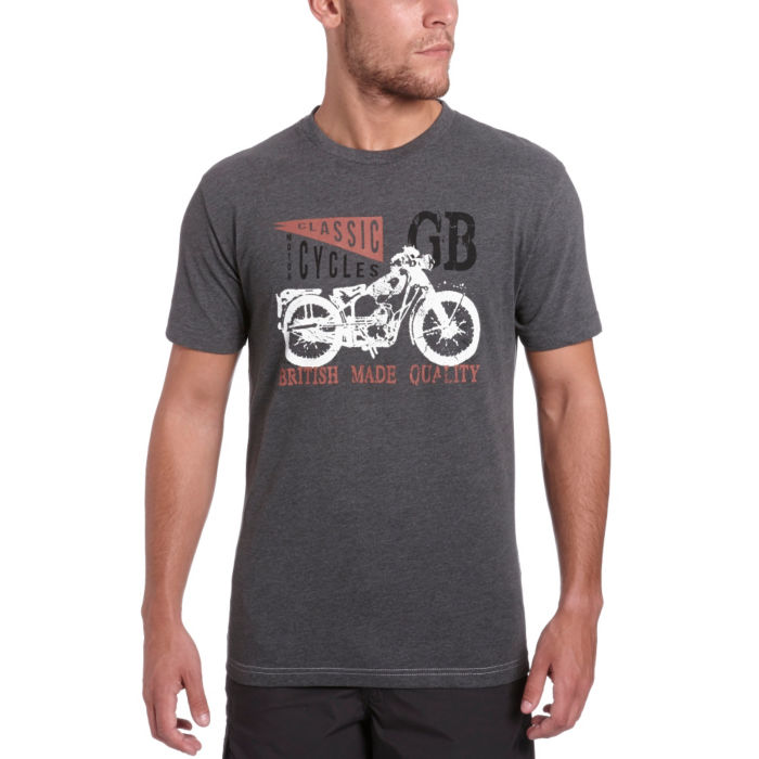 PETER STORM Mens SS Classic Biker T-Shirt