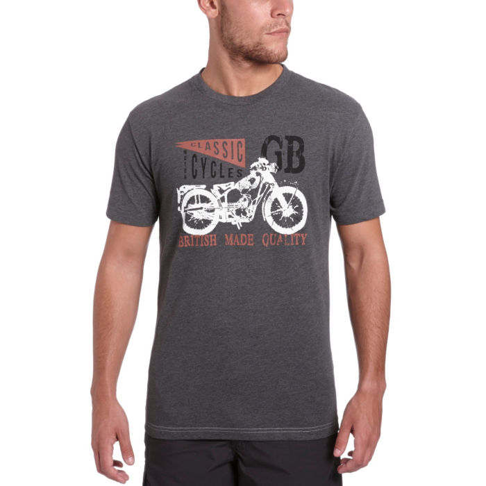 PETER STORM Mens SS Classic Biker T-Shirt