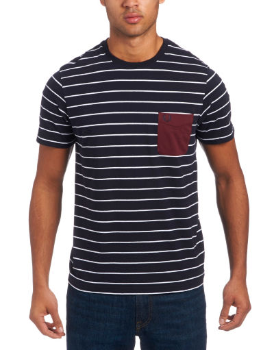Fred Perry Sharp Striped Pocket T-Shirt