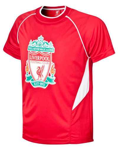 Official Team Liverpool Poly T-Shirt Junior
