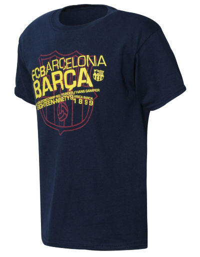 Official Team Barcelona Badge T-Shirt Junior