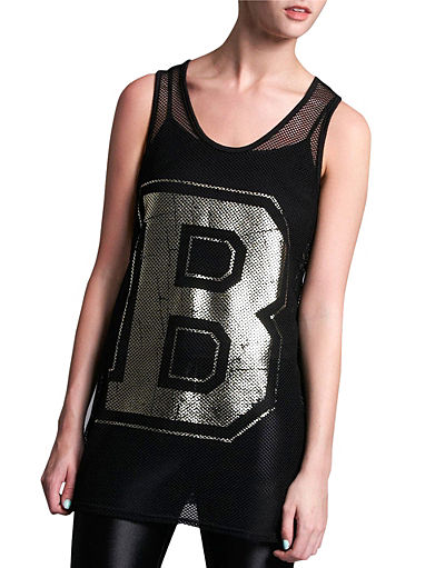 BLONDE & BLONDE Metallic Basketball Mesh Vest