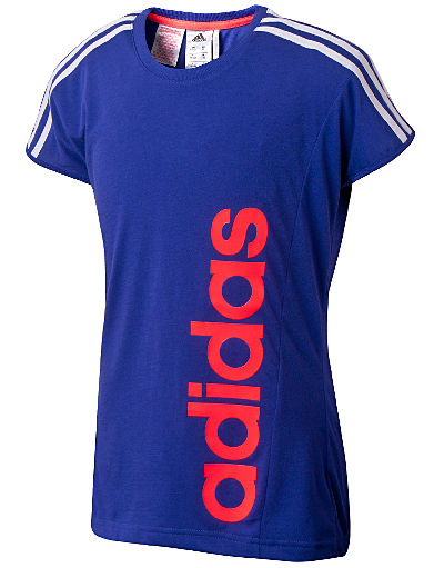 Girls 3 Stripe T-Shirt Junior