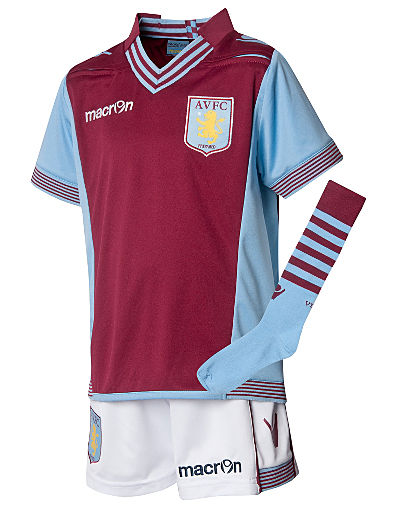 Macron Aston Villa 2013/14 Childrens Home Kit