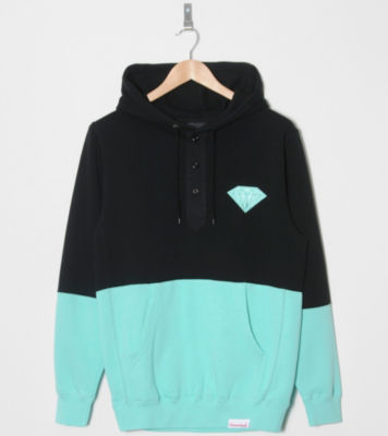 Diamond Supply Split Henley Overhead Hoody