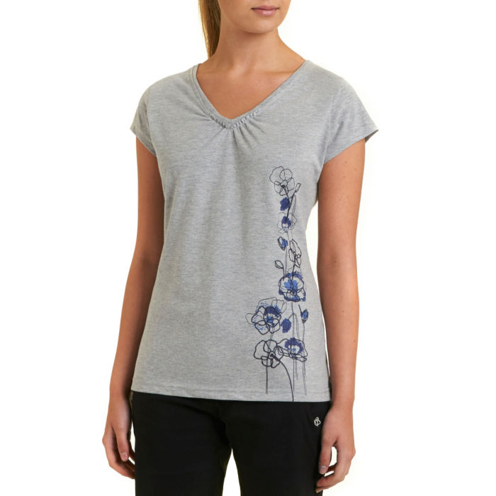 PETER STORM Womens Watercolour Poppy T-Shirt