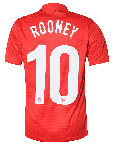 Nike England 2013/14 Rooney Junior Away Shirt