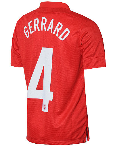 Nike England 2013/14 Junior Gerrard Home Shirt