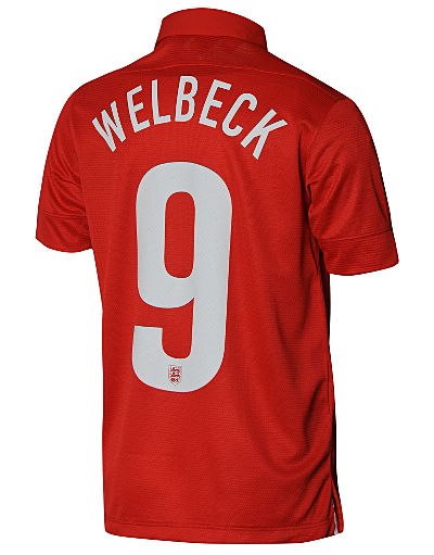 Nike England 2013/14 Junior Welbeck Away Shirt