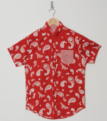 Staple Design Terrapin Paisley Short Sleeve Shirt