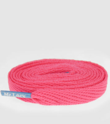 Flattie Laces Neon Pink/Marine Blue