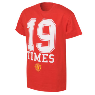 Official Team Manchester United 19 Times T-Shirt