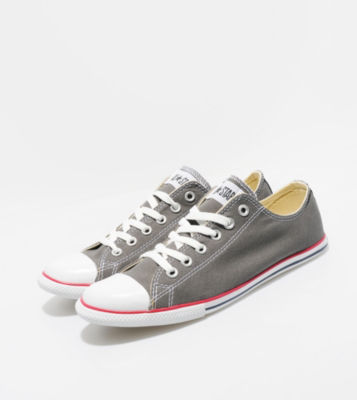 All Star Ox Slim Charcoal/White