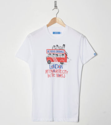 Bus Tour T-Shirt White/Blue/Red