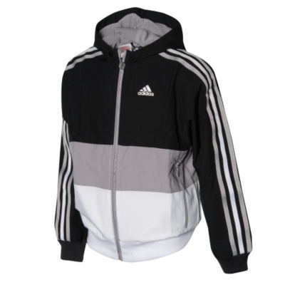 Adidas 3 Stripe Panel Windbreaker