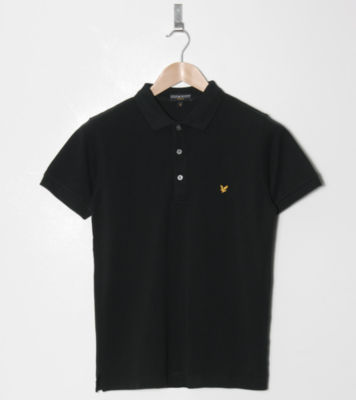 Cotton Pique Polo Shirt Black